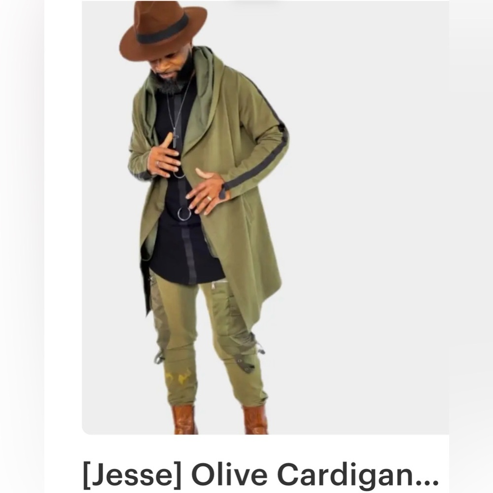 **Young Republic **Jesse  Olive Unisex  Draped & Open , hooded long  Cloak